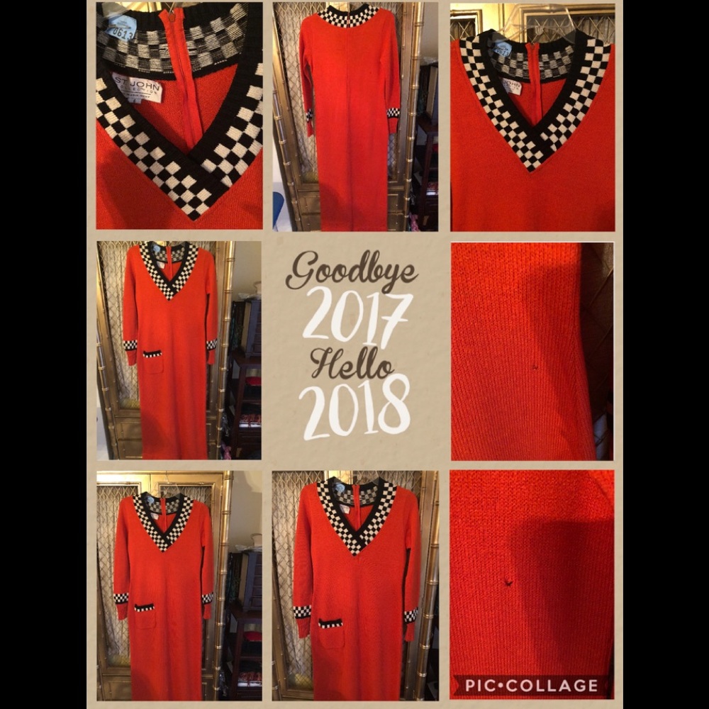 💕💕Beautiful St. John Orange Knit Dress💕💕
